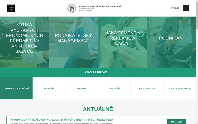 Českoslovanská akademie obchodní