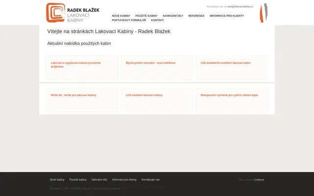 Radek Blažek: Lakovací Kabiny